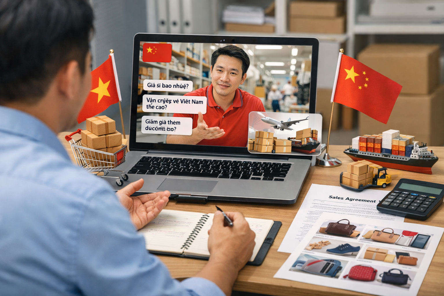 Các câu đàm phán tiếng Trung trong mua hàng online